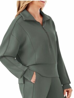 Members Mark Green Half-Zip Pullover